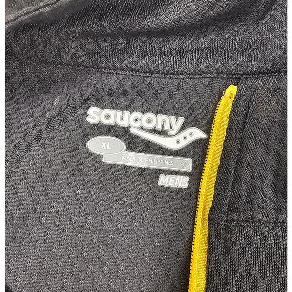 Saucony sz XL mens semi Sheer golf popover 1/4 zip upf protect lightweight polo - Picture 3 of 5